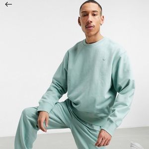 Adidas originals premium sweatshirt in hazy green part of set